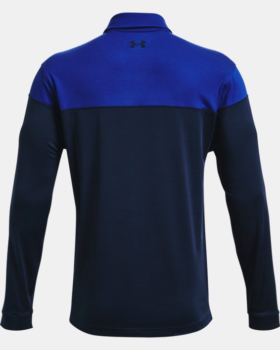 Herren UA Playoff Langarm-Poloshirt, Blue, pdpMainDesktop image number 5